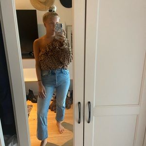 Rue Stiic One shoulder blouse in size Small